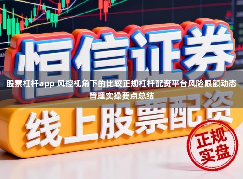 股票杠杆app 风控视角下的比较正规杠杆配资平台风险限额动态管理实操要点总结