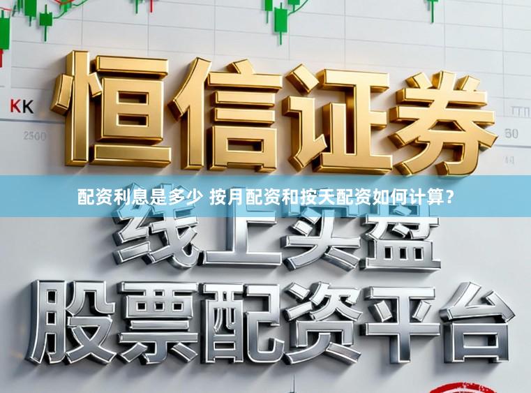 配资利息是多少 按月配资和按天配资如何计算?