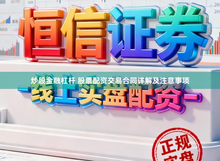 炒股金融杠杆 股票配资交易合同详解及注意事项